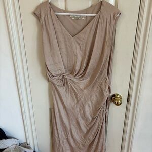 Beautiful Silk like All Saints dusty rose pink dropped dress *accepting offers